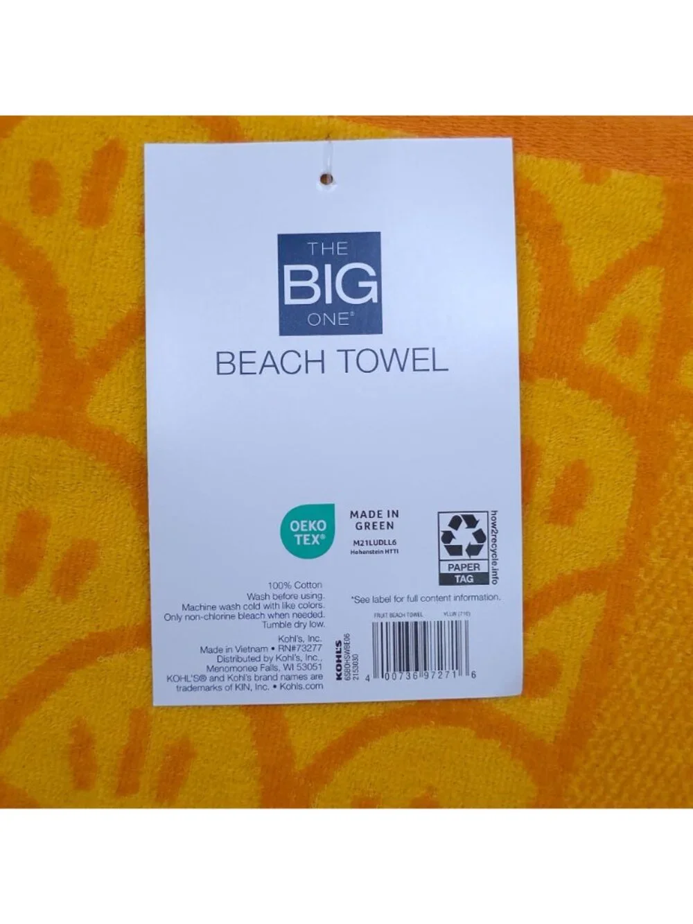 The Big One Quick-Dry Beach Towel 34x64